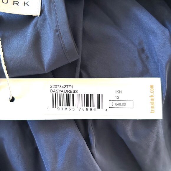 Trina Turk Dasya Maxi Dress, Sapphire Blue, NWT, Size 12 - Picture 6 of 9